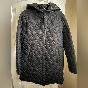 Andrew Marc Black Quilted Coat